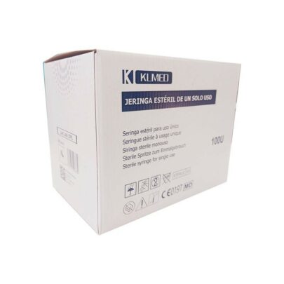 Jeringas Estériles 2 Cuerpos Luer 2/2,5 ml – Caja 100 Uds